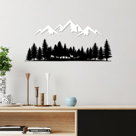 Wallity Nature And Mountain - 6 Escultura de Pared de Metal